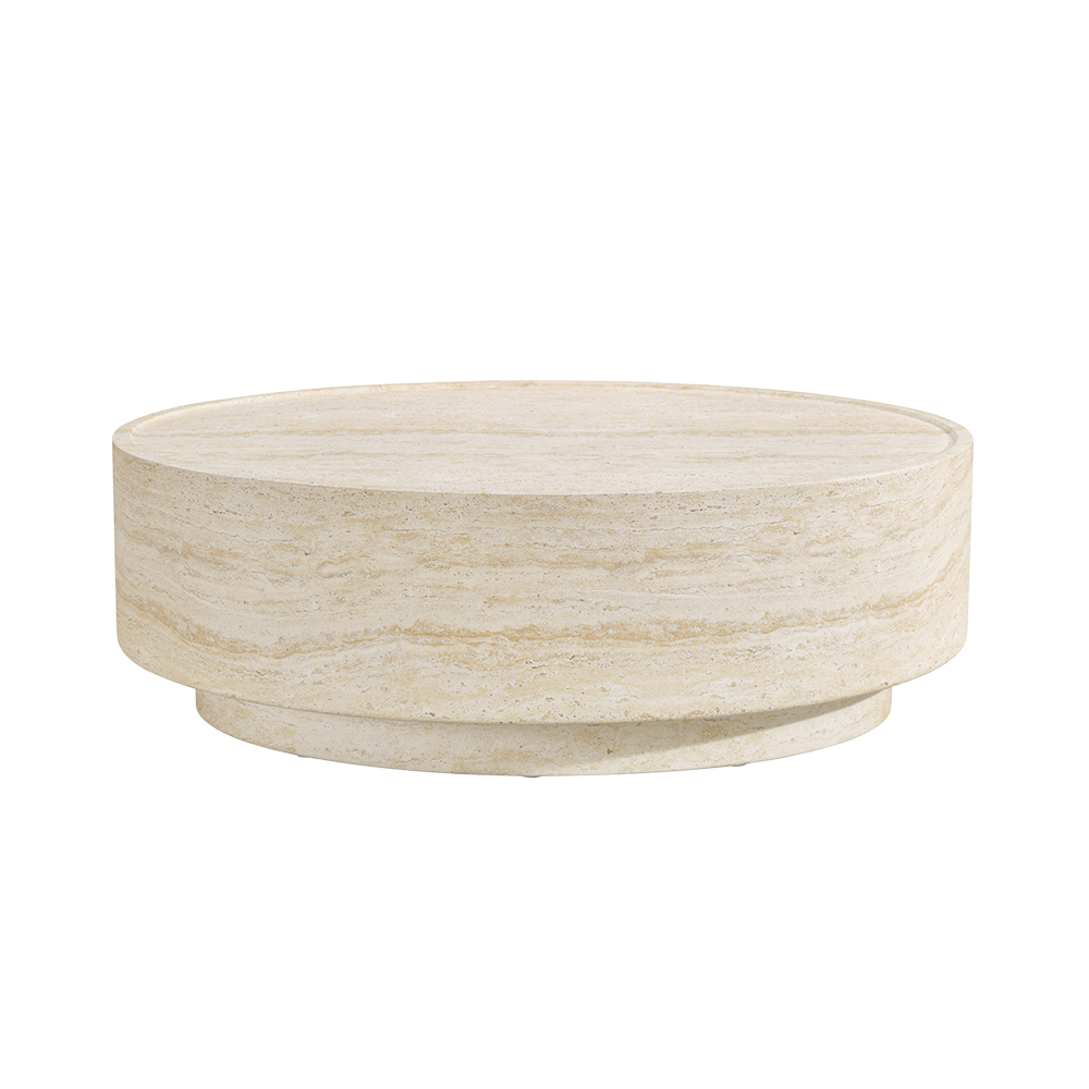 Table basse ovale Pietra en travertin